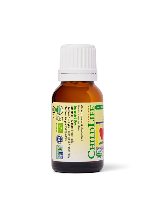 ChildLife Essentials,bolalar va chaqaloqlar uchun organik Vitamin D3, tomchilarda, 6,25 ml