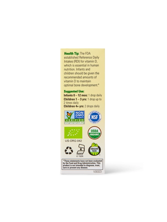 ChildLife Essentials,bolalar va chaqaloqlar uchun organik Vitamin D3, tomchilarda, 6,25 ml