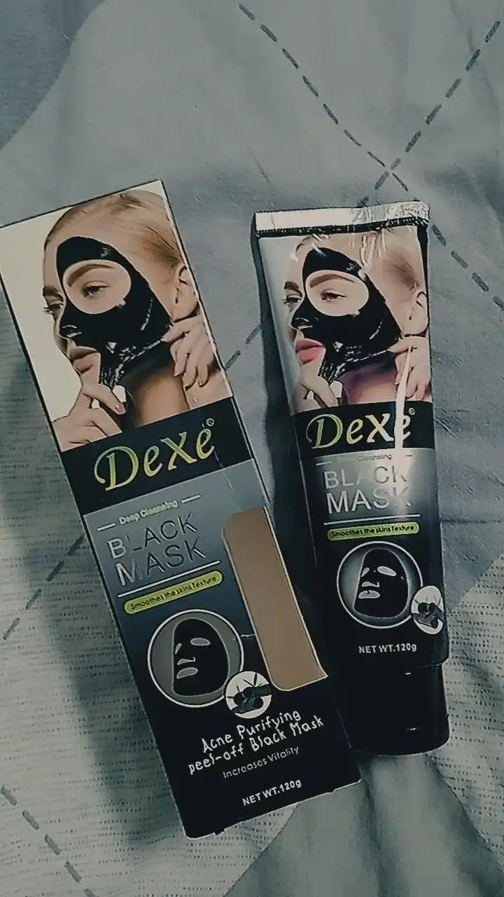 Очищающая черная маска Dexe Black Mask, пилинг для лица, 120 г