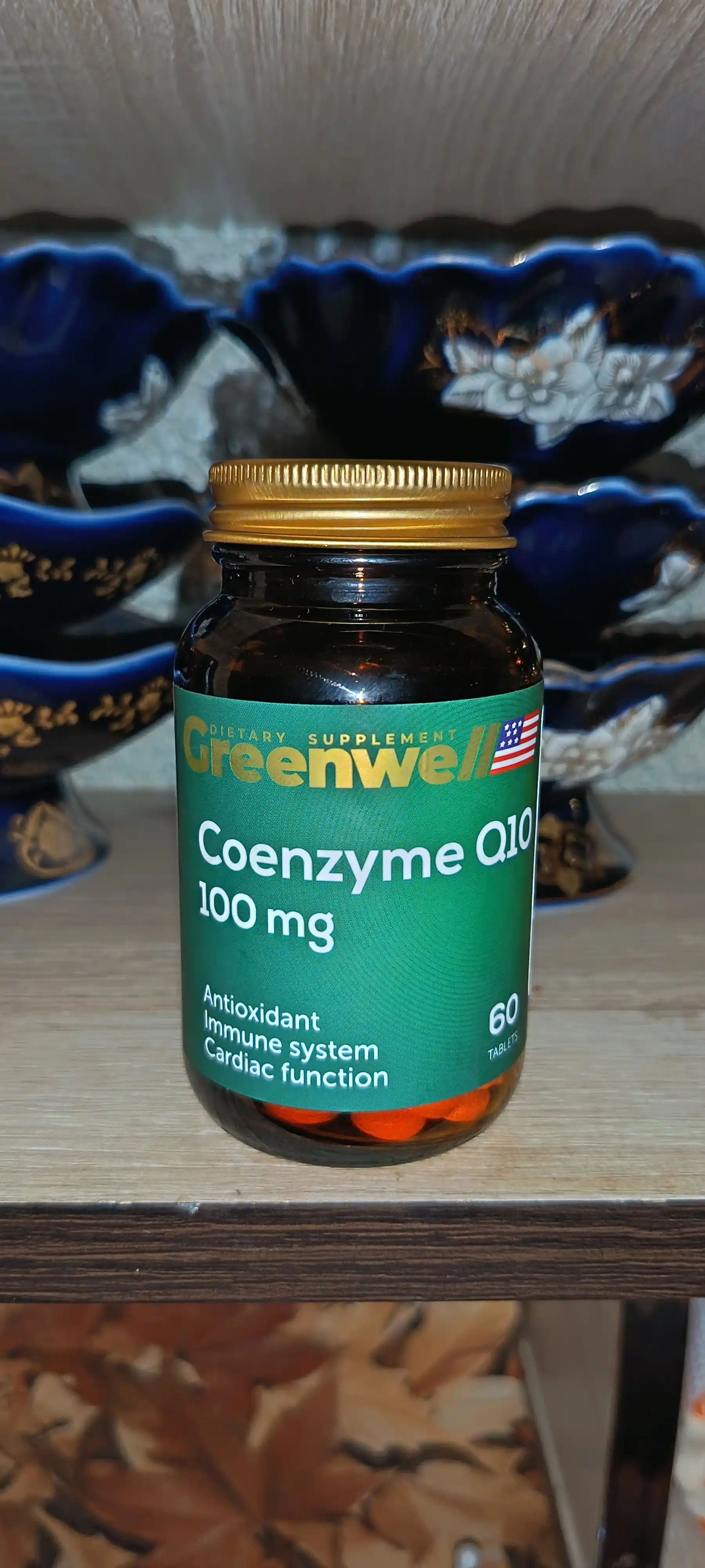 Greenwell Coenzyme Q10 100 мг, БАД для увеличение энергии и выносливости, 60 таб