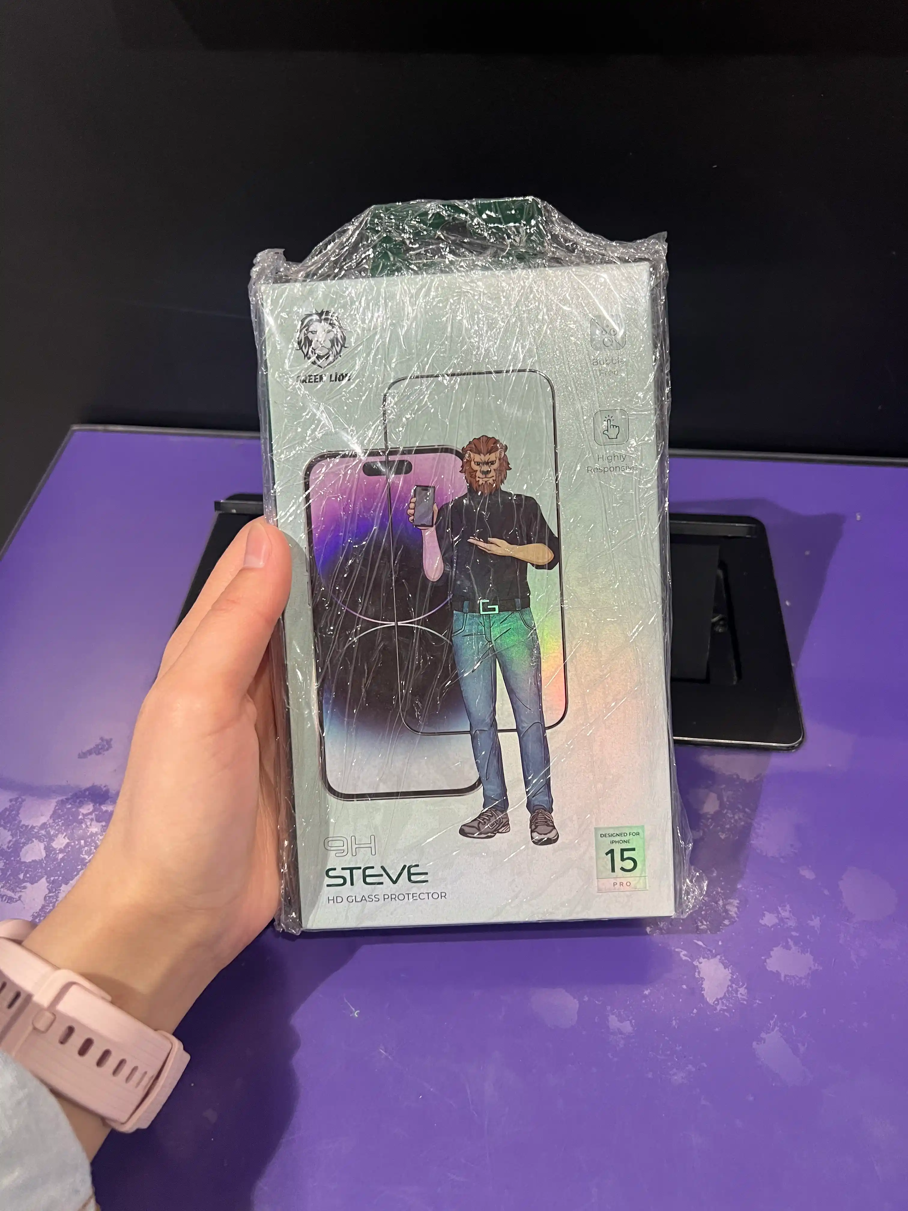 Защитное стекло Green Lion 9H Steve HD, для iPhone 17, 16, 15, 14 Pro/Pro Max AIR