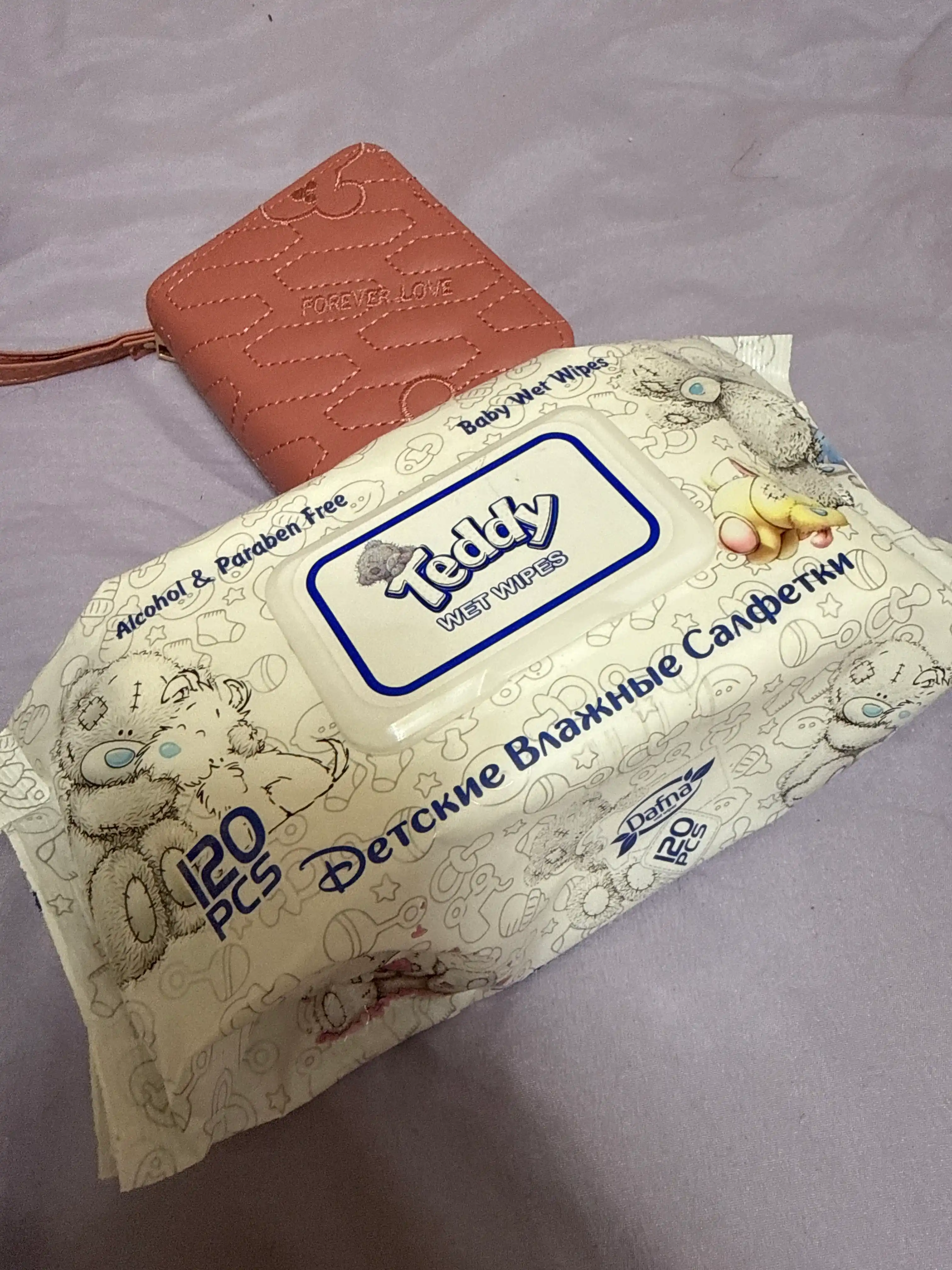 Nam salfetkalar Teddy, 120 dona