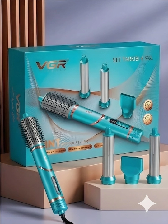 Ko'p funksiyali styler VGR V-474, 4 ta 1, soch turmagi uchun