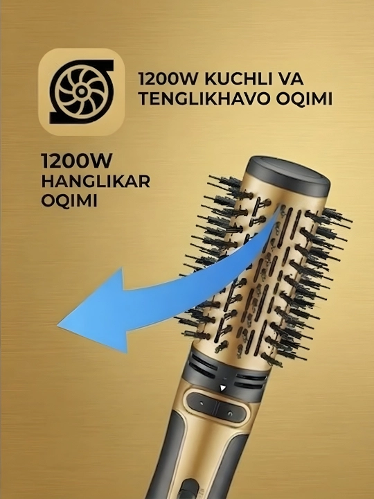 VGR V-495 4-in-1 ko‘p funksiyali soch quritgichi‑cho‘tkasi