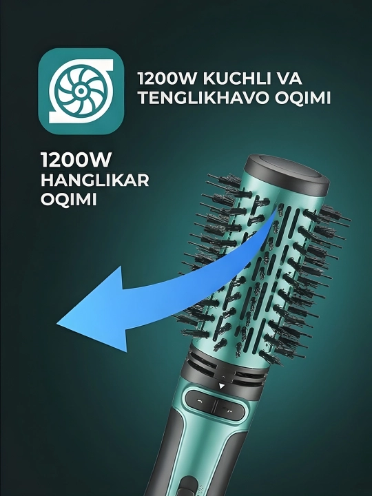 VGR V-495 4-in-1 ko‘p funksiyali soch quritgichi‑cho‘tkasi