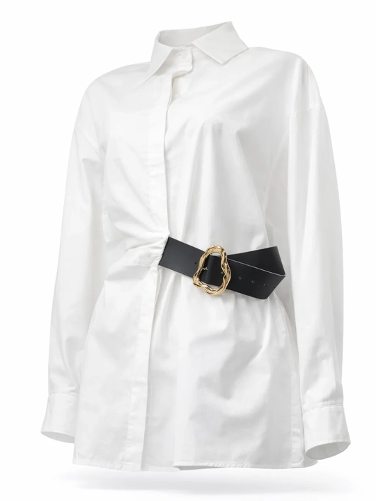Ayollar ko'ylagi, uzun yengli, paxta, bazaviy model - 