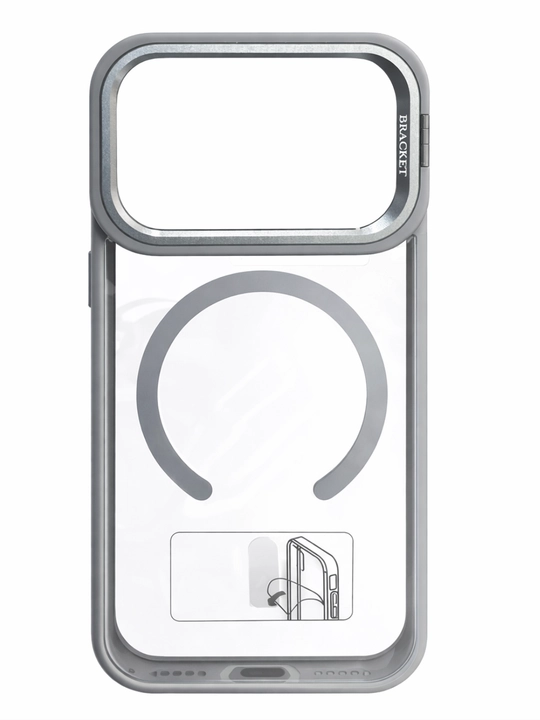 Чехол MagSafe для iPhone + защитная пленка для окна камеры | держатель (подставка)