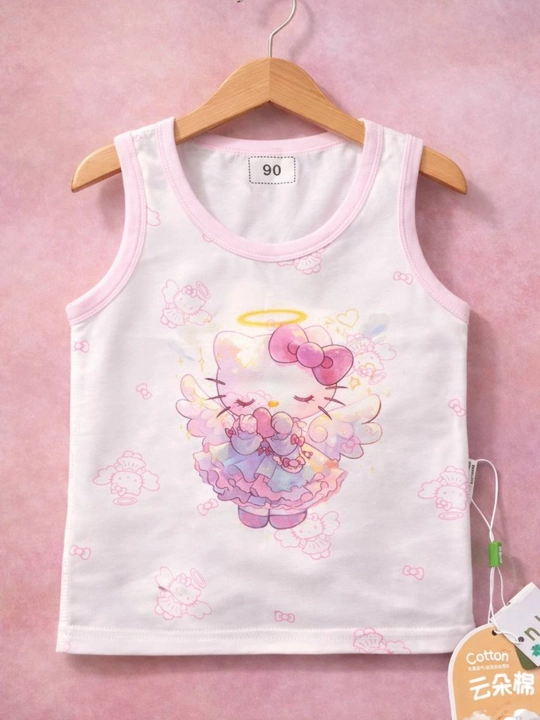 Майка для девочек и мальчиков хлопковая летняя мягкая одежда 1 до 6 лет
