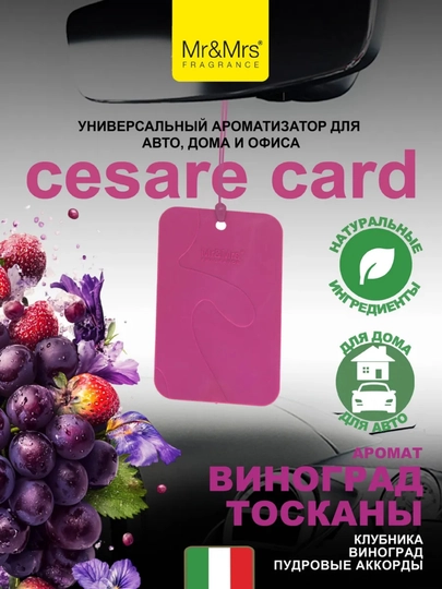 Ароматизатор Mr&Mrs Fragrance Niki, Cesare Spray, Card, Andy Frida, Michelin, Rasasi Hums — BBSHP-SHOP9-МАНГО