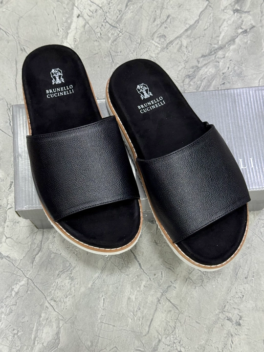 Мужские шлепанцы Brunello Cucinelli, легкие и удобные - 