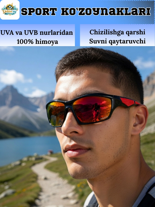 Спортивные поляризованные очки UV400, для бега, велосипеда, вождения, мужские, женские - 
