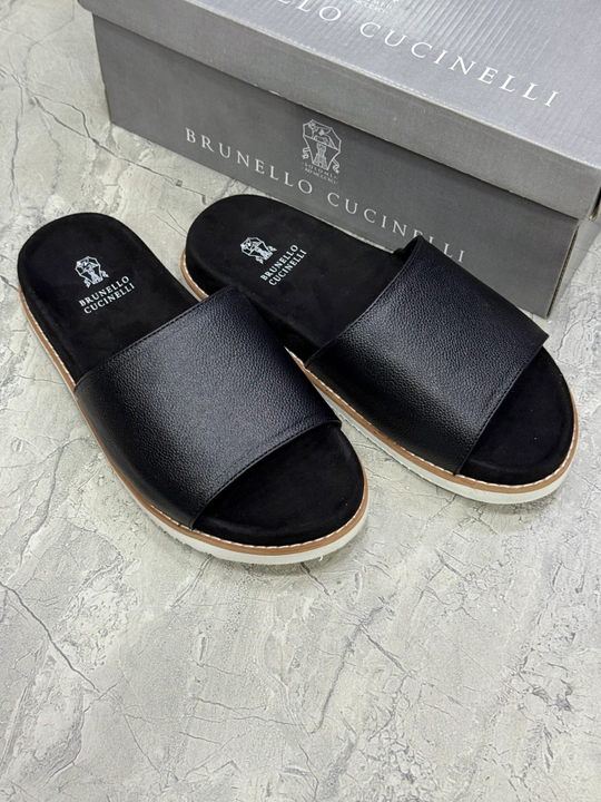 Мужские шлепанцы Brunello Cucinelli, легкие и удобные