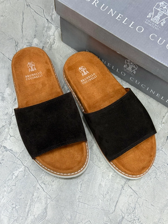 Мужские шлепанцы Brunello Cucinelli, легкие и удобные