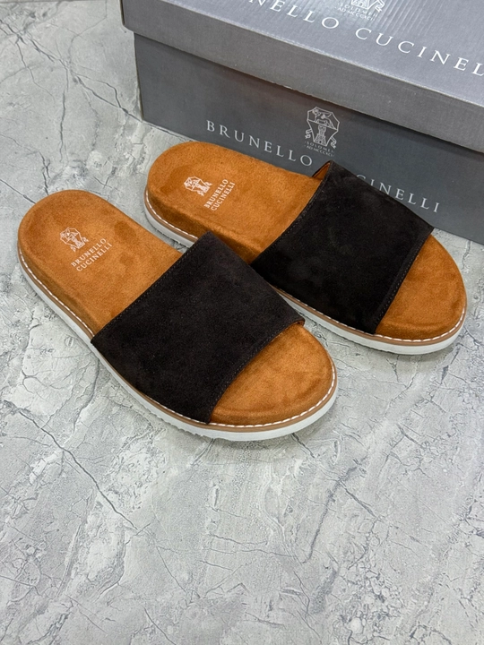 Мужские шлепанцы Brunello Cucinelli, легкие и удобные