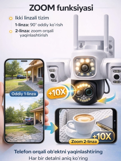 WiFi 4G камера 3MP 360° Zoom IP камера V380 Pro ICSee YooSee поддержка приложений