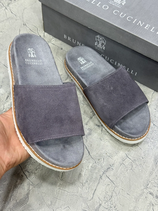 Мужские шлепанцы Brunello Cucinelli, легкие и удобные - 
