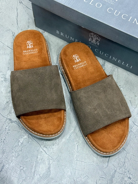 Мужские шлепанцы Brunello Cucinelli, легкие и удобные - 