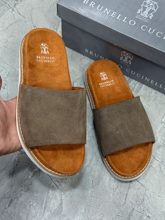 Мужские шлепанцы Brunello Cucinelli, легкие и удобные