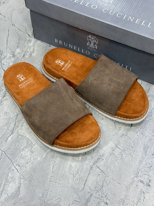 Мужские шлепанцы Brunello Cucinelli, легкие и удобные