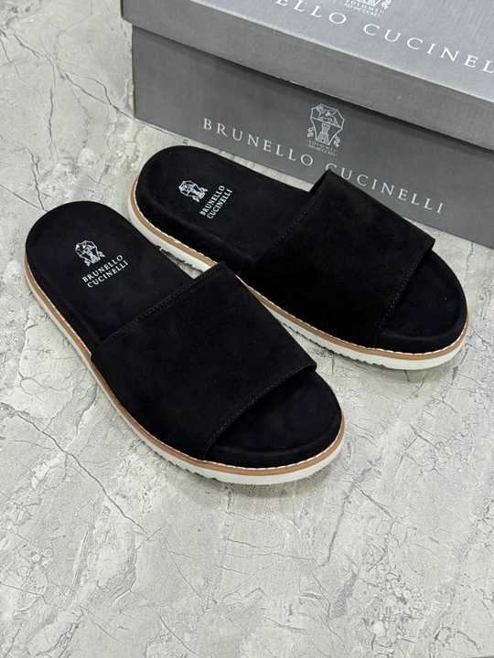 Мужские шлепанцы Brunello Cucinelli, легкие и удобные