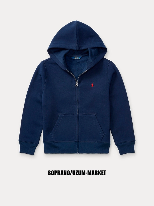 Erkaklar va ayollar uchun Ralph Lauren, kapyushonli va molniyali xudi, zip, kurtka, S–3XL