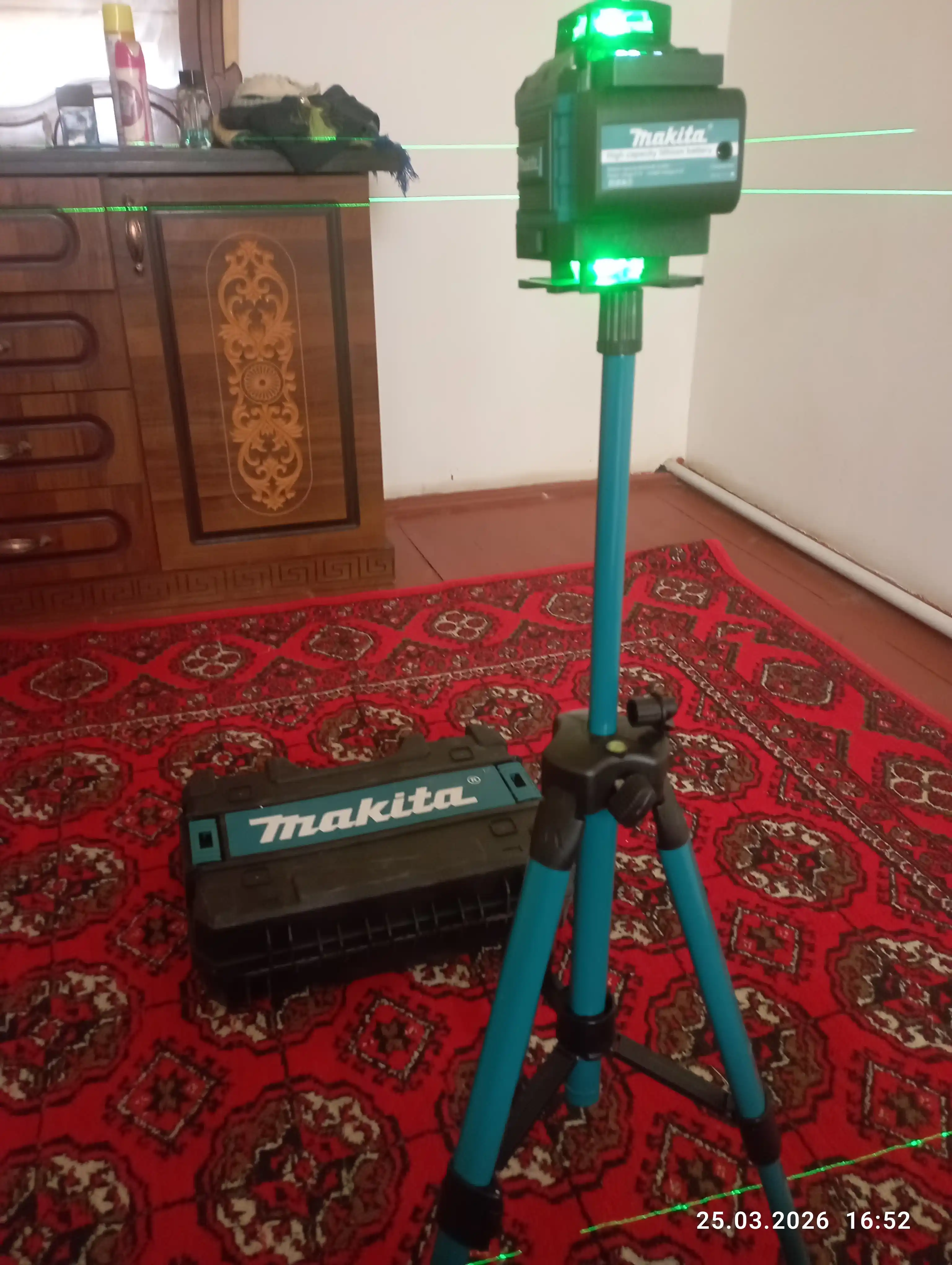 Lazer darajasi 4D-16 / 4 * 360, 1.6 metr shtativ