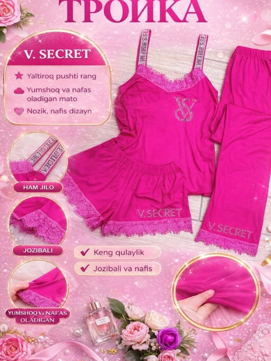 Pijama ayollar uchun, 44–50, 2 qism paxta, uy kiyimi, qulay pijama to‘plam