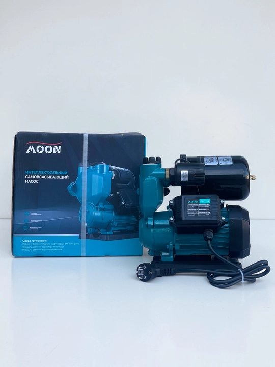 MOON PW-370A, Aqlli Avtomatik Suv Nasosi – 370W, 34m bosim, 2.3 m³/soat, Uy va Bog‘ uchun