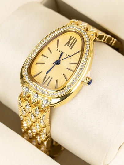 Женские наручные часы BVLGARI Serpenti Style — MICRO1-BVLGARI75-ГОРЧИЧ