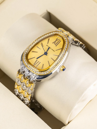 Женские наручные часы BVLGARI Serpenti Style — MICRO1-BVLGARI75-ЖЕЛТ