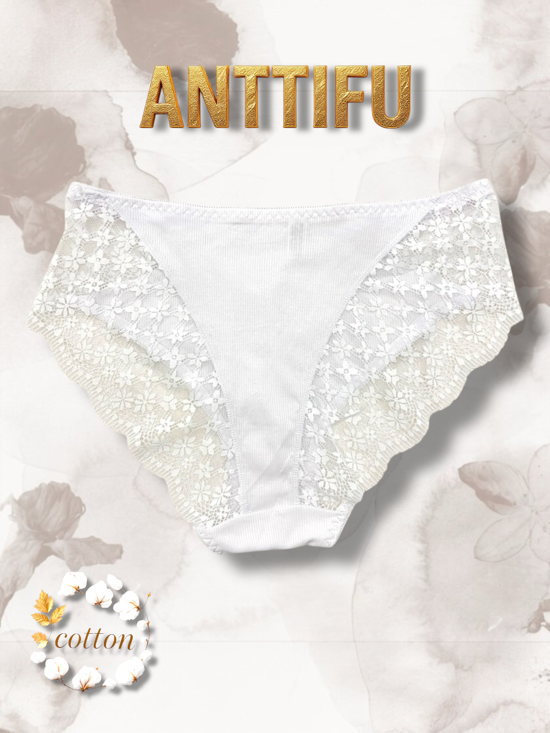 ANTTIFU ayollar uchun katta o'lchamdagi paxtadan trusiklar