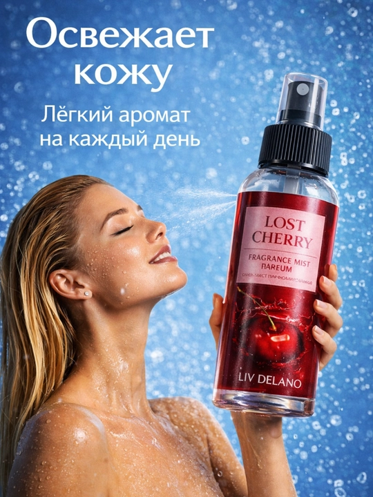 Спрей-мист для тела парфюмерный Lost Cherry Liv Delano, для женщин, 100 мл