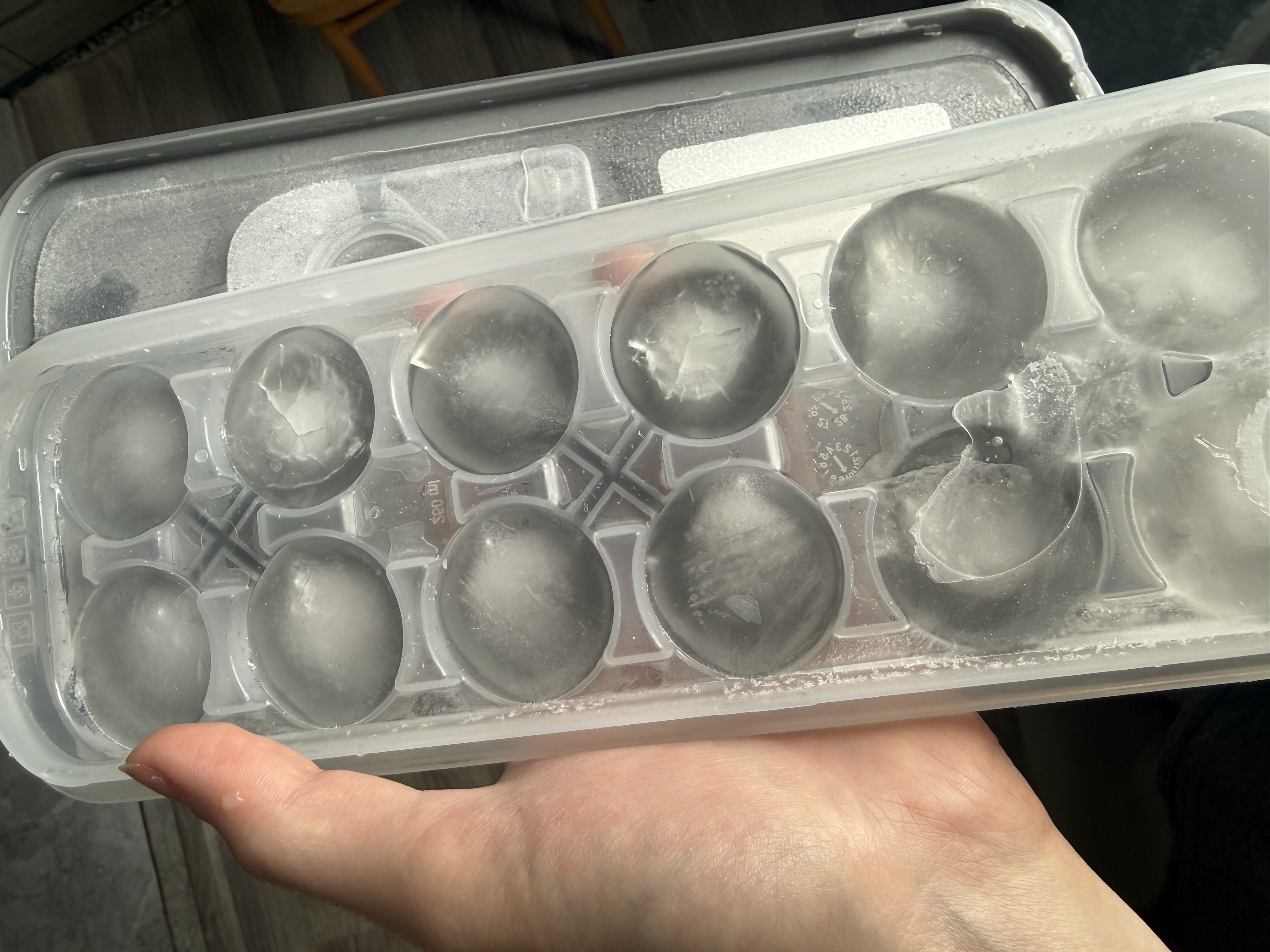 Силиконовая форма для льда с крышкой, 2 вида