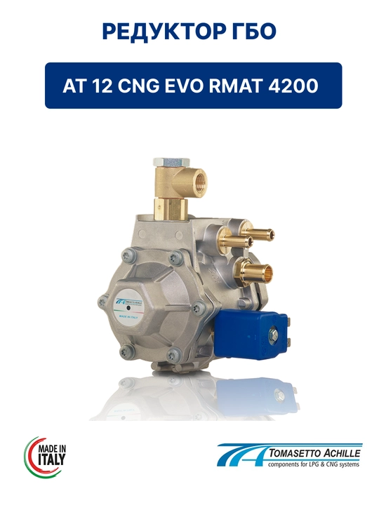 Газовый редуктор TOMASETTO ACHILLE AT 12 CNG EVO RMAT 4200 - 