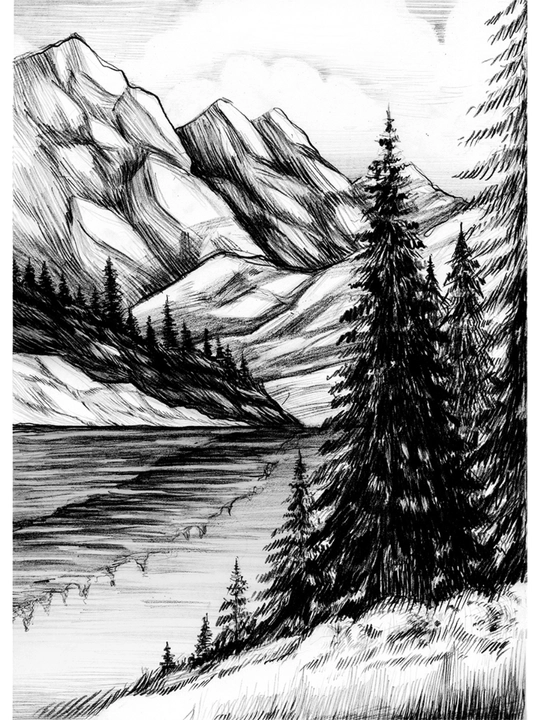 Sketch rang berish uchun (rangli qalamlar bilan)29.7 x 21 sm "FREYA" "Qo‘riqlangan maskan"