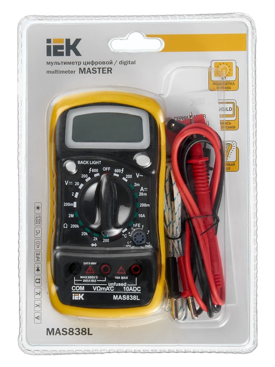 Multimetr raqamli Master MAS830L IEK