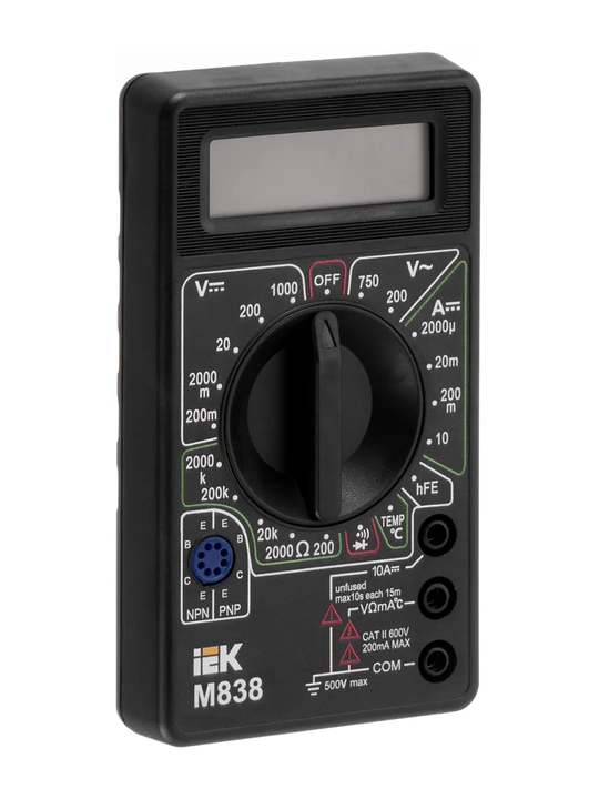 Multimetr raqamli UNIVERSAL M838 IEK
