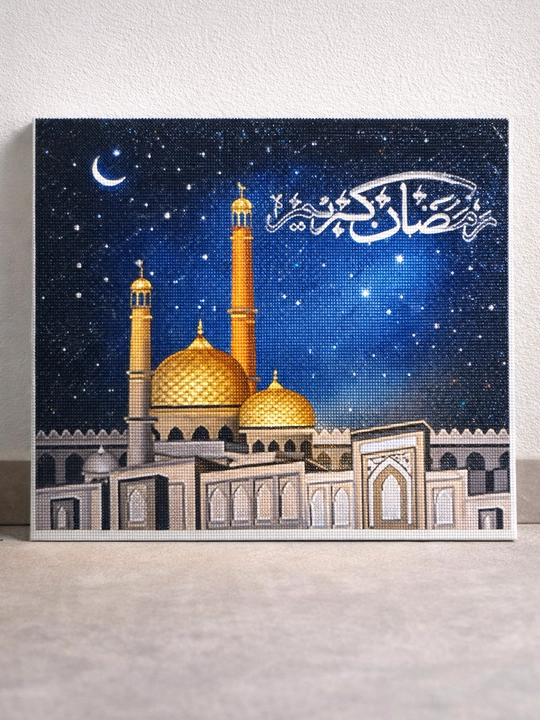Алмазная мозаика 70×60 см, мечеть, полное заполнение, без подрамника