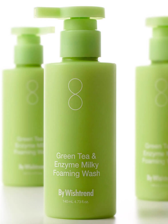 Энзимное средство для умывания By Wishtrend Green Tea & Enzyme Milky Foaming Wash 
