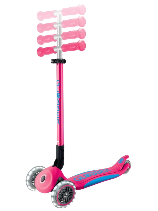 Uch g'ildirakli samokat Globber Primo Foldable Plus Lights