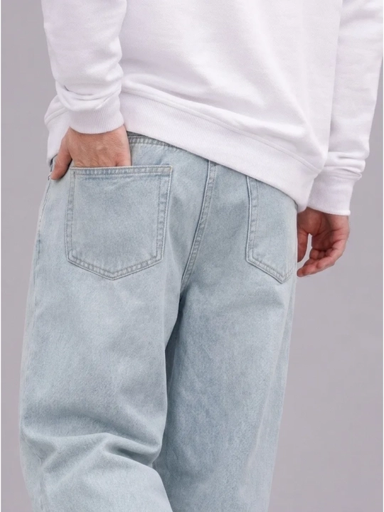 Erkaklar BAGGY jinsi shimlari, keng erkin jinsi shimlar, kilot jinsilar
