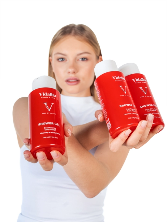 Dush uchun dengiz minerallari qo‘shilgan VIDALITA geli, 340 ml