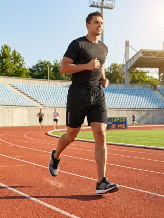Mashg‘ulotlar va yugurish uchun erkaklar shortiklari fitnes va zal kundalik nafas oladigan