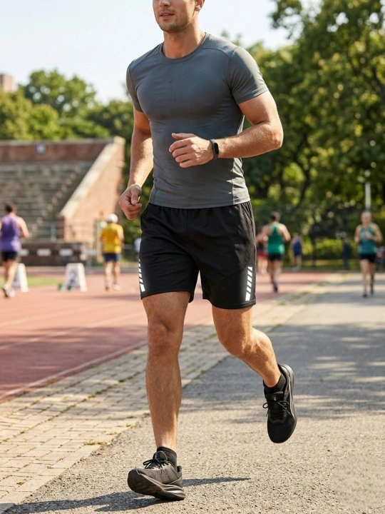 Mashg‘ulotlar va yugurish uchun erkaklar shortiklari fitnes va zal kundalik nafas oladigan