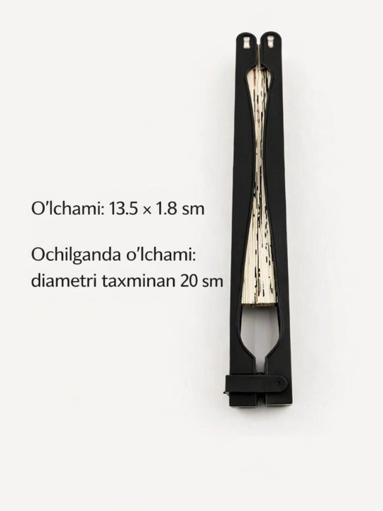 Noodatiy buklama yelpig‘ich, ayollar uchun qo‘l yelpig‘ichi