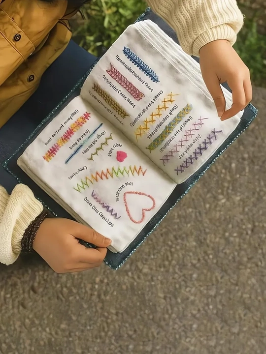 DIY kashtachilik va tikuv texnikalari bo‘yicha qo‘llanma kitob (B uslub)