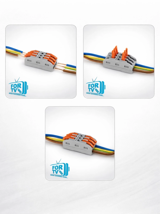 Sim va kabellarni bir biriga ulash uchun KLEMMALAR. 2 dona 32A 250V/600V