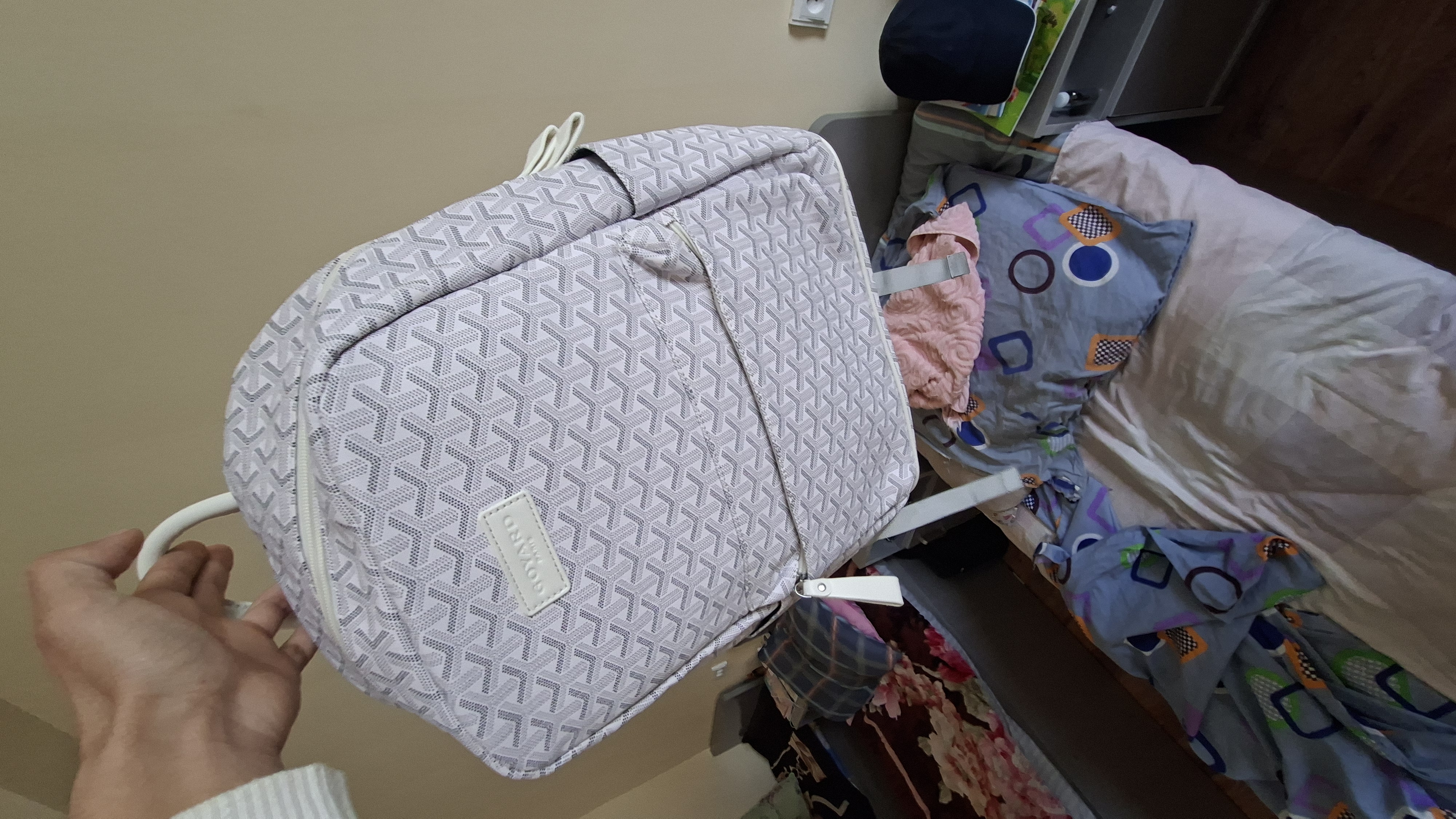 Городской рюкзак с узором Goyard