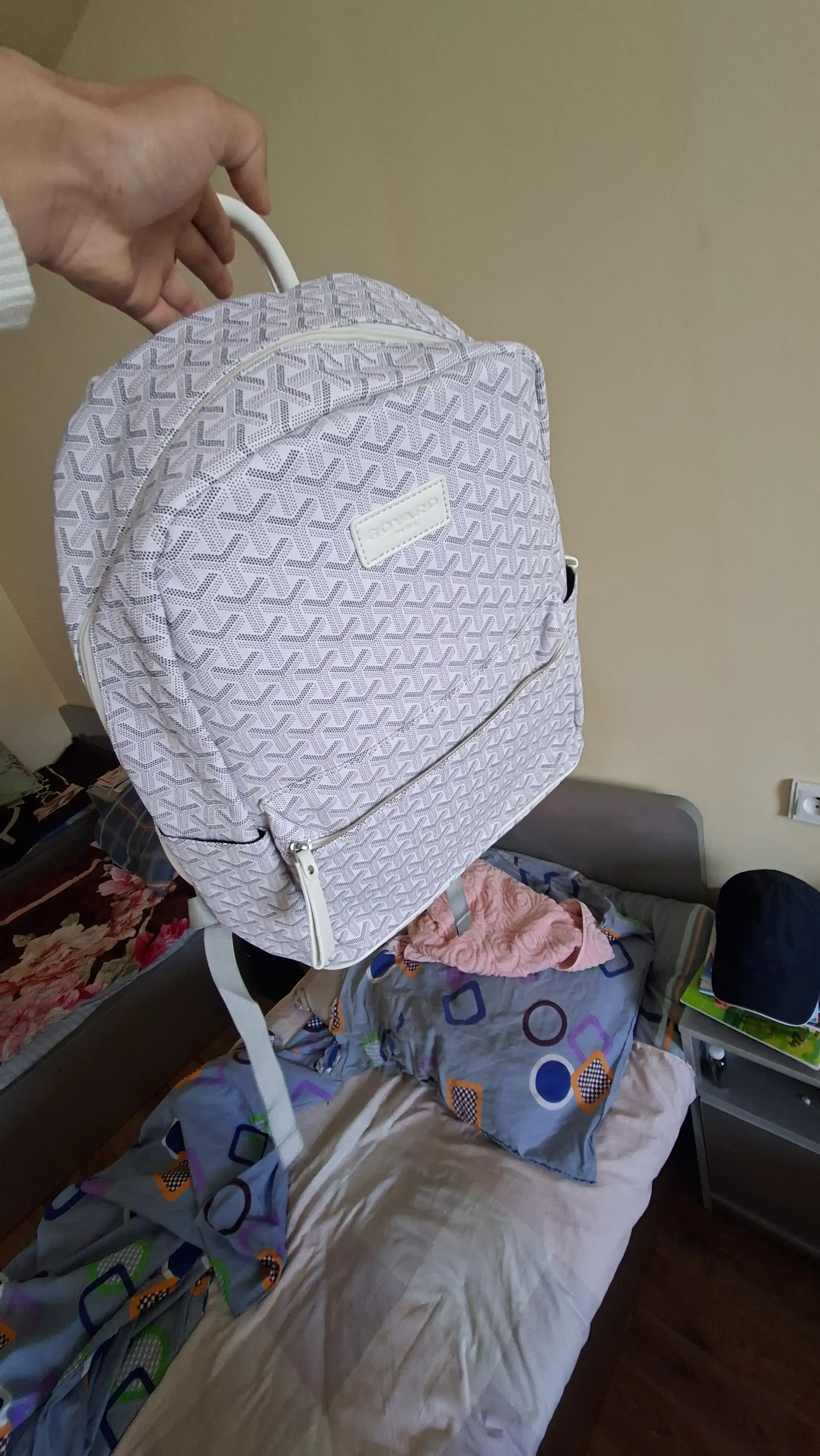 Городской рюкзак с узором Goyard