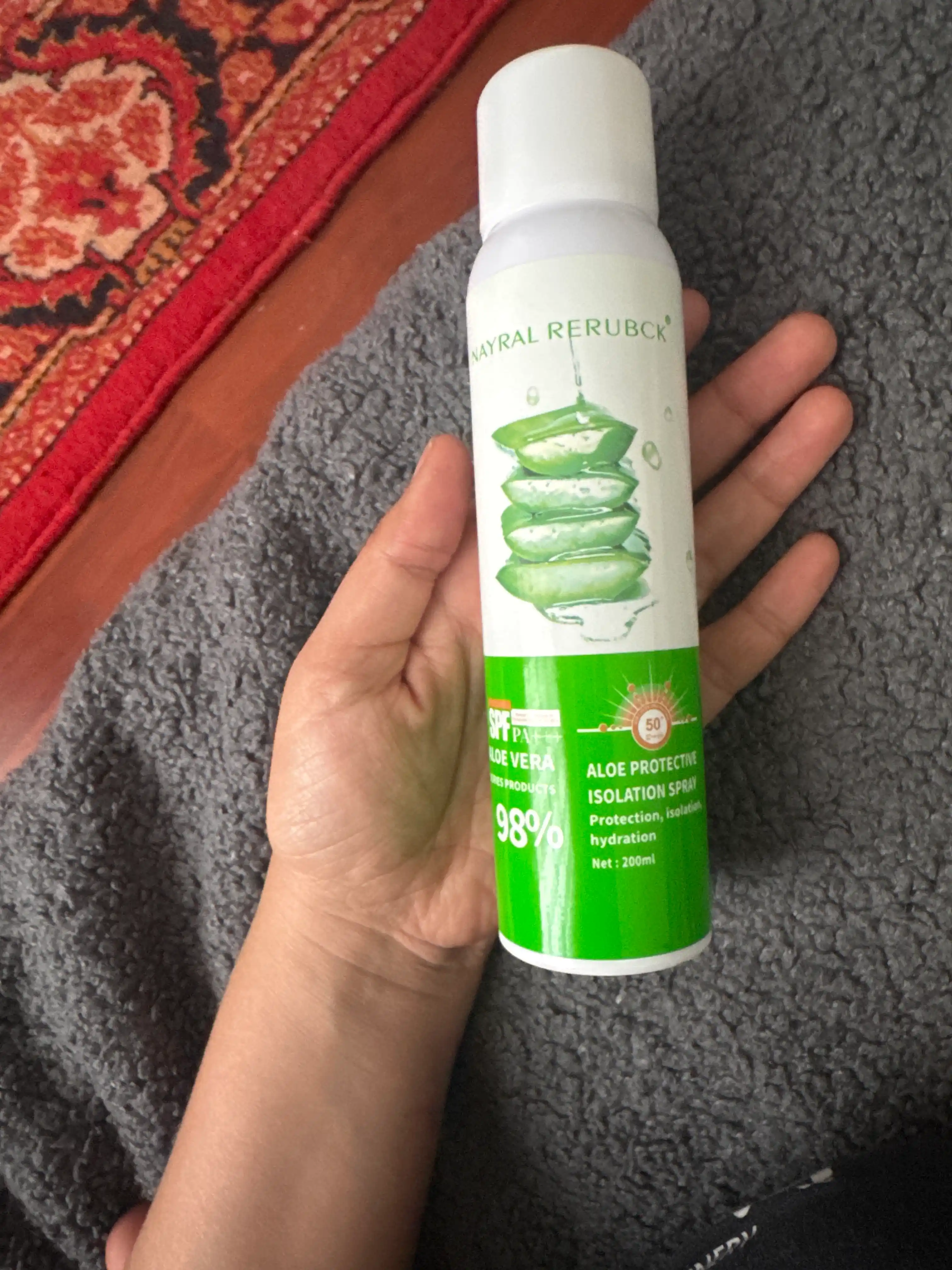 Yuz va tana uchun oqartiruvchi sprey Aloe vera 200 ml